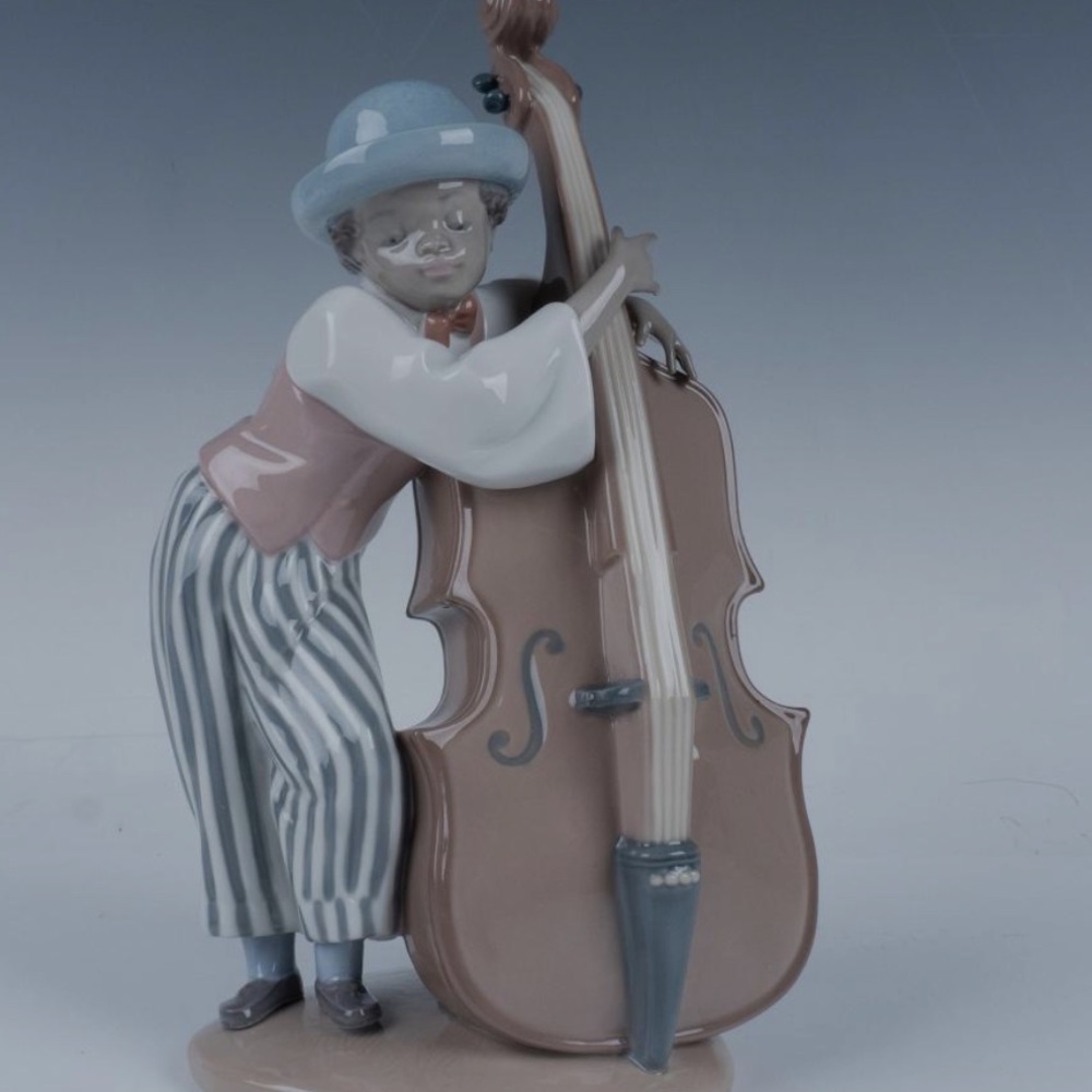 Lladro Jazz Base Player , Black legacy collection..